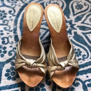 Jessica Simpson leather heels